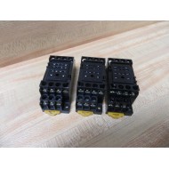 Omron PYF14A-E Relay Socket PYF14AE (Pack of 3) - New No Box