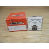 Simpson 1227 400-0-400 DC AMPS Panel Meter