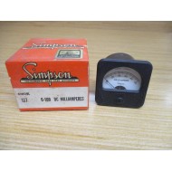 Simpson 127 0-100 DC MA Panel Meter