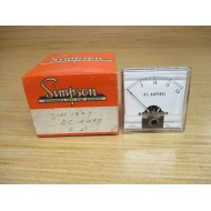 Simpson 1227 0-2 DC AMPS Panel Meter