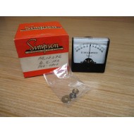 Simpson 1227C 100-0-100 DC MA Panel Meter