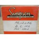 Simpson 1227C 100-0-100 DC MA Panel Meter