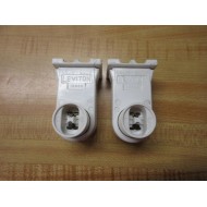 Leviton 13556-W Lamp Holder 13556 (Pack of 2) - New No Box