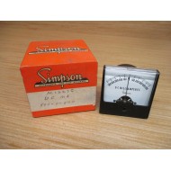 Simpson 1227C 500-0-500 DC MA Panel Meter