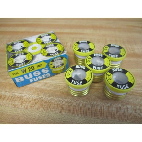 Buss W-20 Bussmann Fuse W20 Cross Ref 6F470 (Pack of 5)