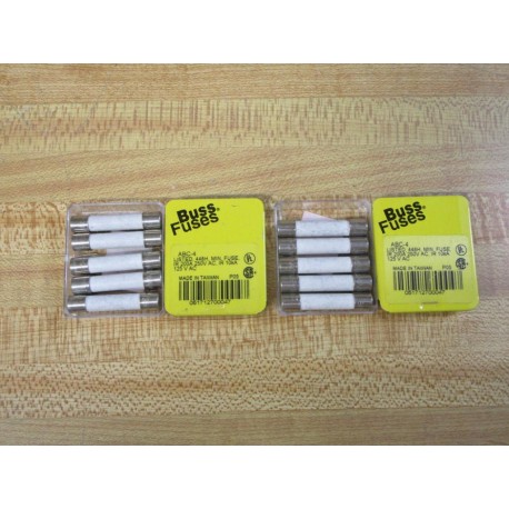 Buss ABC-4 Bussmann Fuse Cross Ref 6F042 White (Pack of 10)