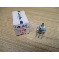 Centralab F2-500K Fastatch II Front Potentiometer F2500K