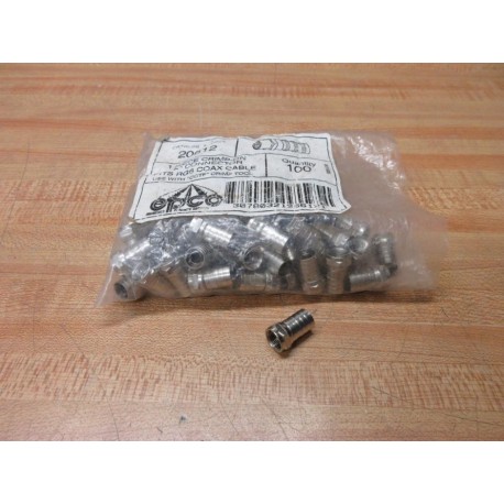 Epco 20612 F Type Crimp Connector (Pack of 100)