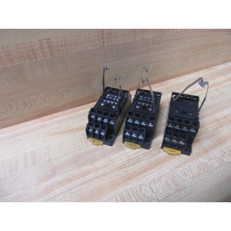 Omron PYF14A-E Relay Socket PYF14AE WBrackets (Pack of 3) - New No Box