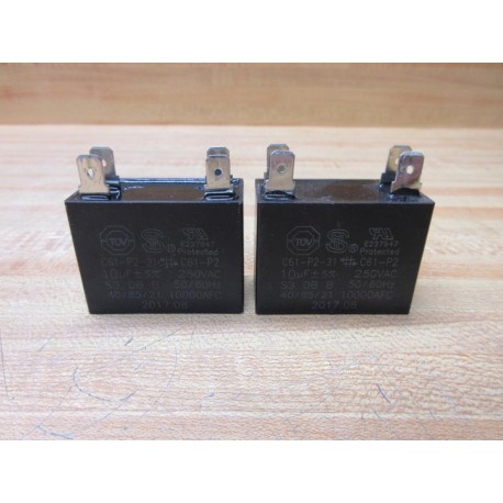 Sheng Ye C61-P2-31 Capacitor C61-P2 10µ (Pack of 2) - Used