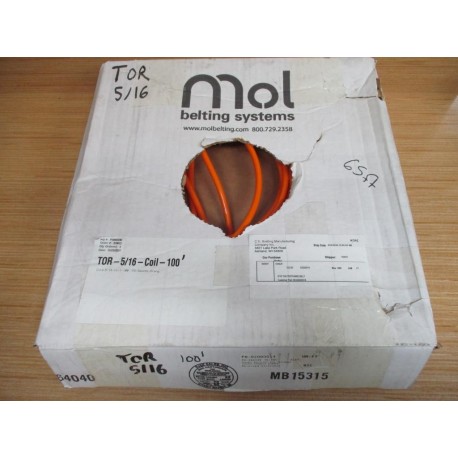 Mol Belting Systems 02000014 516" Texthane Belt BC02000014 65' Length