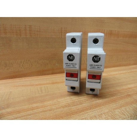 Allen Bradley 1492-FB1C30-D1 Fuse Holder 1P 1492FB1C30D1 (Pack of 2) - Used