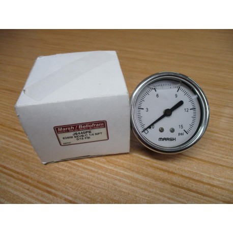 MarshBellofram J6440PE Pressure Gauge