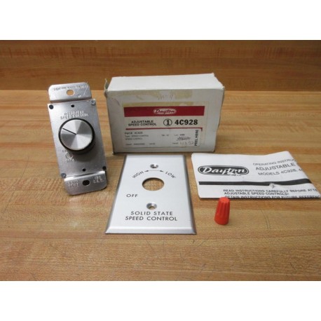 Dayton 4C928 Adjustable Speed Control