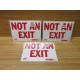 Zing 5VUP4 NOT AN EXIT Sign