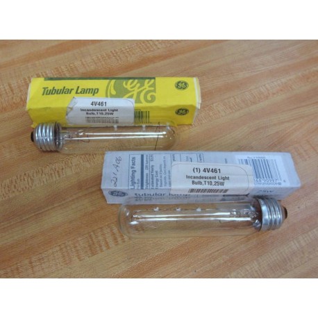 General Electric 4V461 GE Tubular Lamp 25W (Pack of 2)