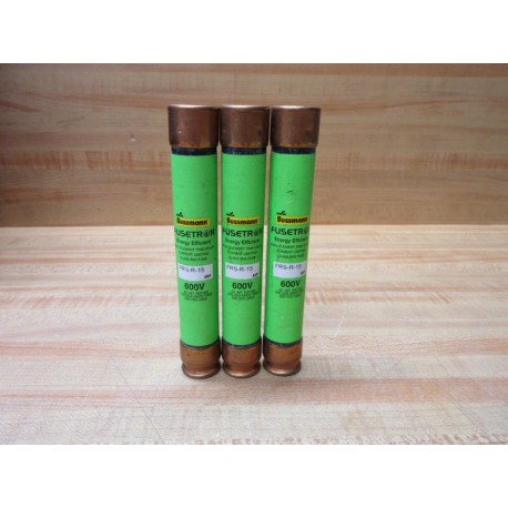 Buss FRS-R-15 Bussmann Fuse Cross Ref 1A703 Energy (Pack of 3) - New No Box