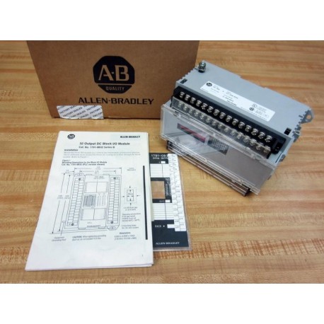 Allen Bradley 1791-0B32 DC Ouput IO Module 1791-OB32 Ser B