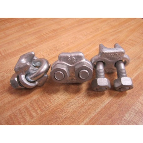 Forged 38 U-Bolt Wire Clips (Pack of 3) - New No Box