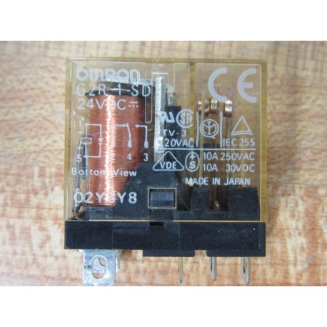 Omron G2R-1-SD-24VDC Relay G2R1SD24VDC - Used