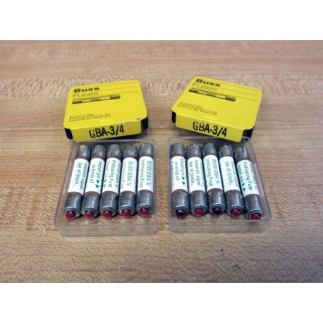 Buss GBA-34 Bussmann Indicating Fuse Ref 1CC04 (Pack of 10)