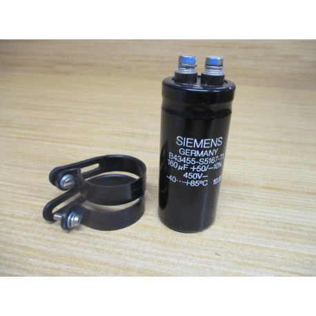 Siemens B43455-S5167-T1 Capacitor B43455S5167T1 450V 160uF - New No Box