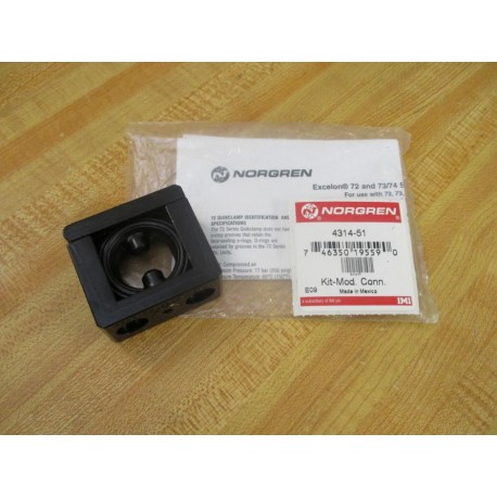 Norgren 4314-51 Excelon 73 & 74  Series Quikclamp Kit 431451
