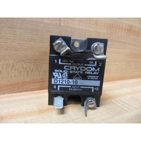 Crydom D1210-10 Solid State Relay D121010 W14K201U - Used