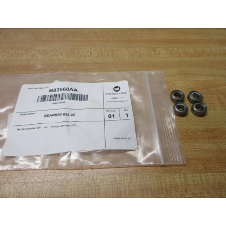 Markem-Imaje 686-2Z Bearing B03560AA (Pack of 4)