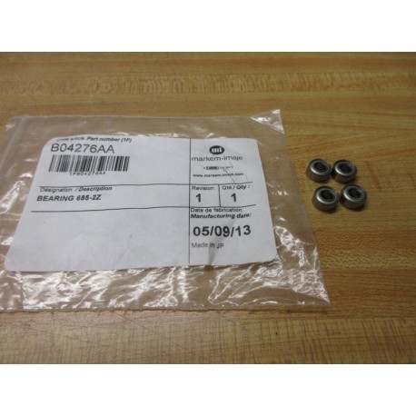 Markem-Imaje 685-2Z Bearing B04276AA (Pack of 4)