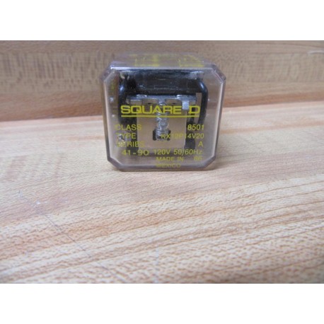 Square D 8501-KX12P14V20 General Purpose Relay 8501KX12P14V20 - New No Box