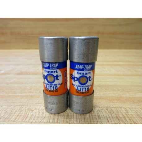 Gould Shawmut Ferraz AJT10 Fuse Cross Ref 4TAR3 Smart (Pack of 2) - New No Box
