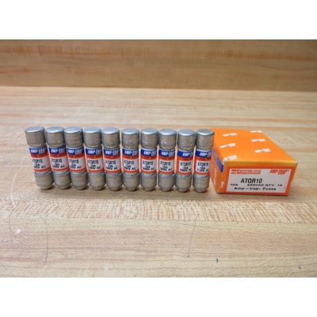 Gould Shawmut Ferraz ATQR10 Mersen Fuse Cross Ref 4ZCF7 (Pack of 10)