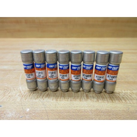 Gould Shawmut Ferraz ATQR10 Mersen Fuse Cross Ref 4ZCF7 (Pack of 8) - New No Box