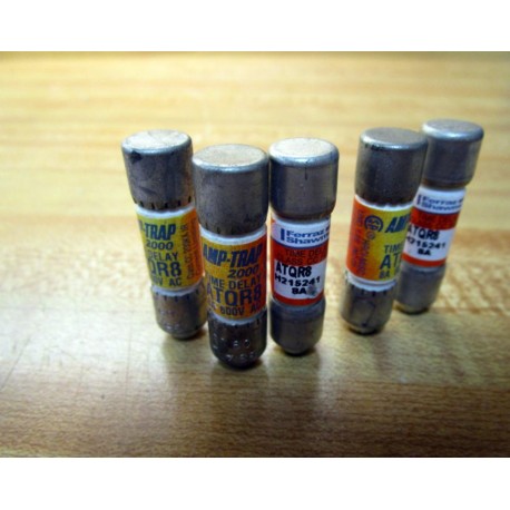Gould Shawmut Ferraz ATQR8 Mersen Fuse Cross Ref 4ZCF5 (Pack of 5) - New No Box