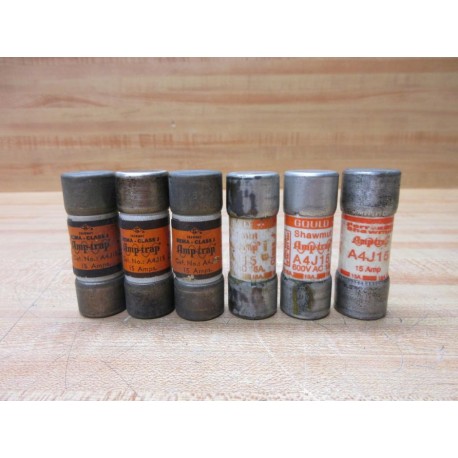 Gould Shawmut Ferraz A4J15 Mersen Amp-Trap Fuse (Pack of 6) - Used