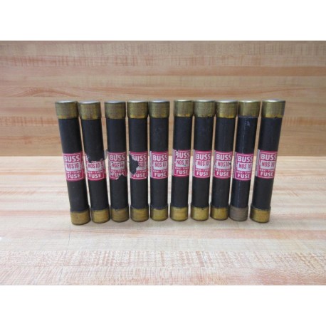 Buss NOS-10 Bussmann Fuse Cross Ref 4XH04 Tested (Pack of 10) - Used