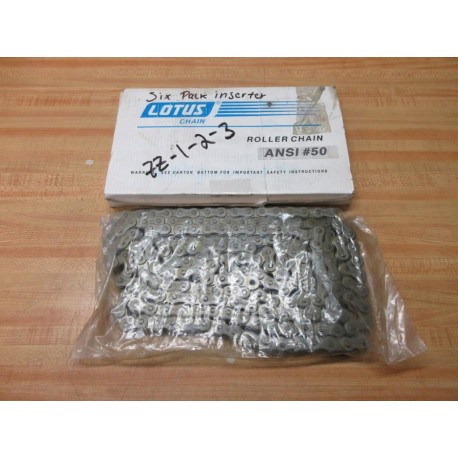 Lotus Chain 50-1-RIV Tsubaki Roller Chain 50-1 10' Length