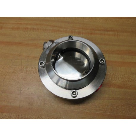 Kieselmann DN80 PN10 AISI 304L CH442244 Butterfly Valve WO Handle - New No Box