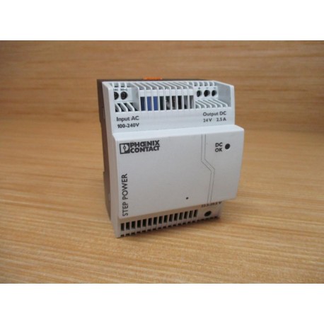 Phoenix Contact STEP-PS1AC24DC2.5 Power Supply Unit 2868651 - Used