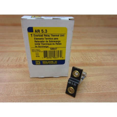 Square D AR5.3 Overload Heater Element AR53 (Pack of 2)
