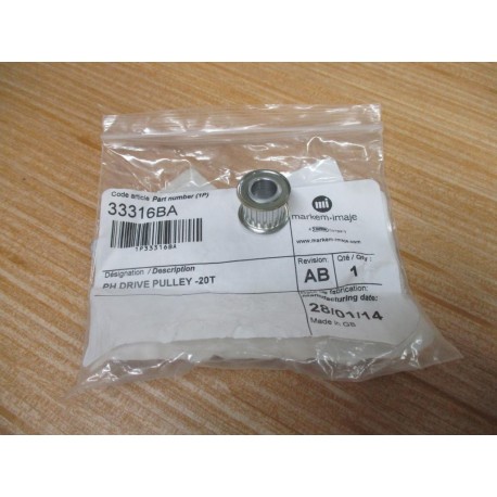 Markem Imaje 33316BA PH Drive Pulley