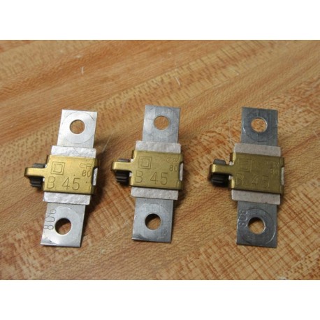 Square D B45.0 Overload Relay Heater Element B45 (Pack of 3) - Used