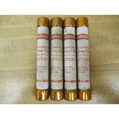 Gould Shawmut Ferraz Trionic OTS-30 Fuse 0TS30 Tested (Pack of 4) - New No Box