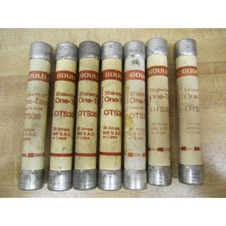 Gould Shawmut Ferraz Trionic OTS-30 Fuse 0TS30 (Pack of 7) - New No Box