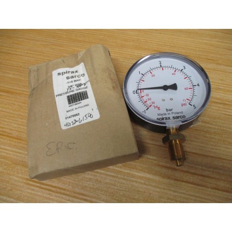 Spirax Sarco 0273632 Pressure Gauge 01478993
