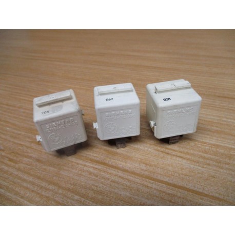 Siemens V23134-C52-X90 BMW Relay 12.63-1729004 (Pack of 3) - Used