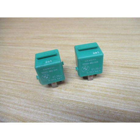 Siemens V23134-N52-X171 BMW Relay 61.36-8353477 (Pack of 2) - Used