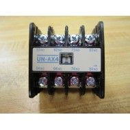 Mitsubishi UN-AX4 UNAX4 Auxiliary Contact 022B 4A 4NO 172M A600 - New No Box