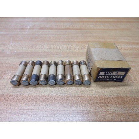 Buss MIC-3 Bussmann Fuse MIC3 (Pack of 9)